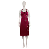 Resident Evil 4 Ada Wong Cosplay Costume Cheongsam Dress Halloween Carnival Disguise Suit